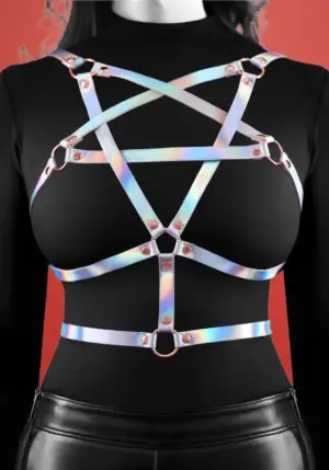 Cosmo Harness Risque - Szivárványos hám