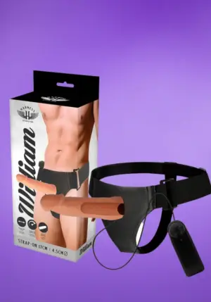 Harness Attraction Willian - Felcsatolható üreges vibrátor (natúr)