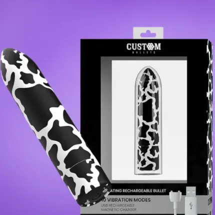 Custom Bullets - Akkus rúdvibrátor (tarka)