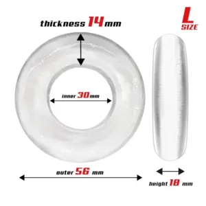 Beast Rings Round Set - Péniszgyűrű szett (átlátszó) - Image 5