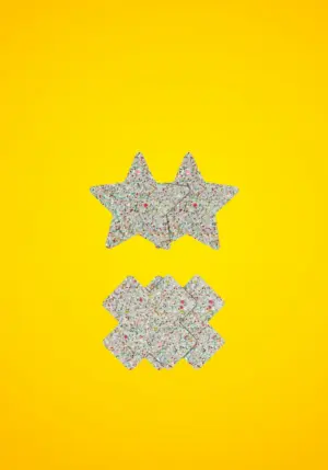 Nsnovelties - Bimbómatrica szett (csillag/kereszt) - multicolor