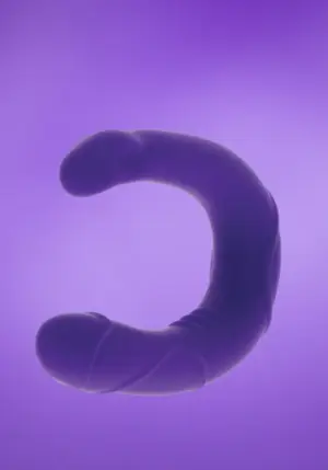 Toyjoy - Kétvégű dildó (lila)