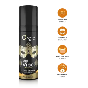 Orgie Dual Vibe - Uniszex folyékony vibrátor (pina colada) - Image 3