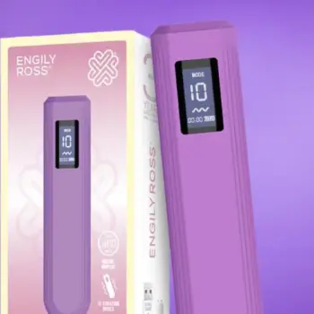 Engily Ross Whim - Rúdvibrátor digitális kijelzővel (lila)