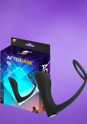 Afterdark Tabruk - Akkus análdugó péniszgyűrűvel
