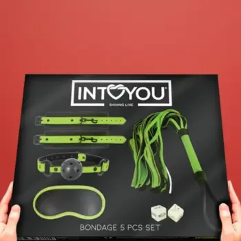 Intoyou Shining - Sötétben világító bondage szett (5részes)