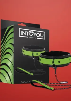 Intoyou Shining - Sötétben világító nyakörv pórázzal