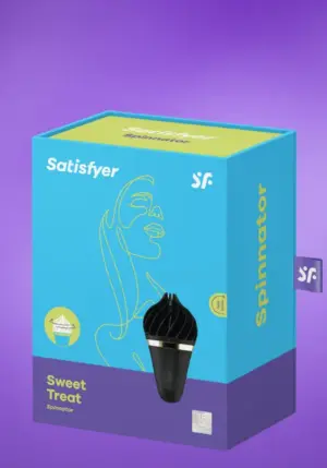 Satisfyer Sweet Treat - Akkus, forgó csiklóvibrátor (fekete)