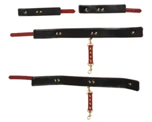 Bad Kitty - Kezeket a combokhoz bilincs szett (piros) - Image 5