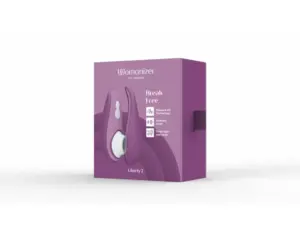 Womanizer Liberty 2 - Akkus léghullámos csiklóizgató (lila) - Image 5