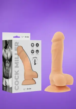 Cock Miller - Realisztikus dildó herékkel (13cm)