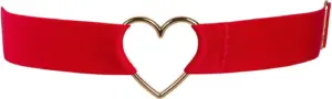 Obsessive Elianes - Combpánt szív dísszel (piros) - Image 2