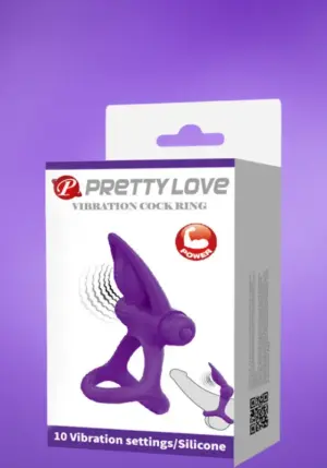 Pretty Love Vibration - Vibrációs péniszgyűrű (lila)
