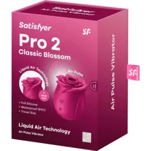 Satisfyer Pro 2 Rose Classic - Akkus léghullámos csiklóizgató (piros) - Image 5