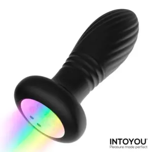 Intoyou Tainy - Akkus,toló análdugó (fekete) - Image 3