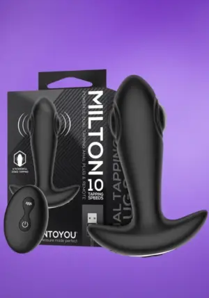 Intoyou Milton - Akkus,horgony alakú análdugó (fekete)