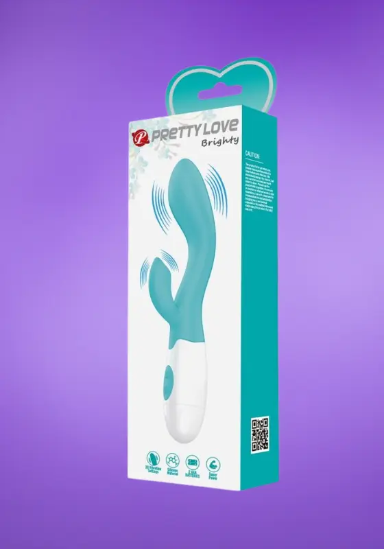 Pretty Love Brighty - Csiklókaros vibrátor (türkiz)
