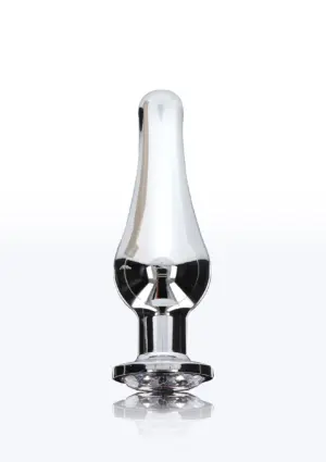 Toyjoy - Kúp formájú fém análdugó ezüst kővel S - Image 2