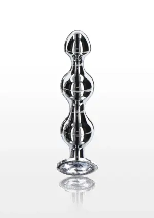 ToyJoy Anal Plug - Golyós análdugó gyémánt kővel L - Image 2