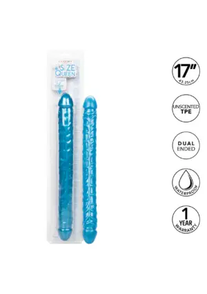 CalExotics Size Queen - Hajlítható kétvégű dildó - Image 4