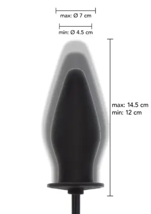 Extreme - Pumpálható análdugó (fekete) - Image 4