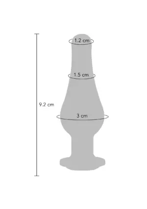 Toyjoy - Kúp formájú fém análdugó ezüst kővel S - Image 3