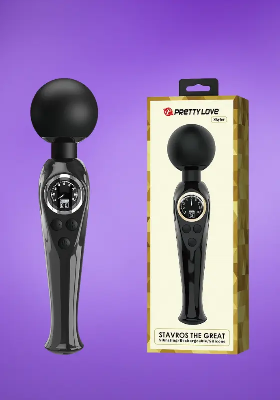 Pretty Love Skyler - Akkus masszírozó vibrátor (fekete)