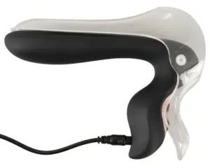 Bad Kitty - akkus LED-es hüvelytükör (fekete-átlátszó) - Image 5