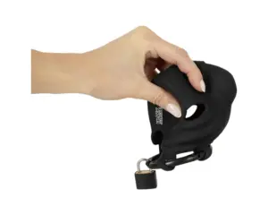 Black Velvet - pénisz- és hereketrec (fekete) - Image 6