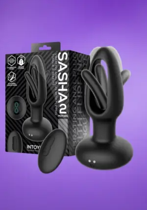 Intoyou Sasha 2 - Távirányítós análdugó (fekete)