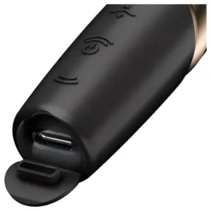 Satisfyer Perfect Kiss Wave - Akkus rúzsvibrátor (fekete-arany) - Image 2