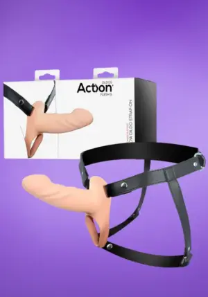 Action Flesh S - Felcsatolható üreges dildó