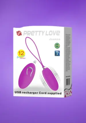 Pretty Love Joanna - Akkus vibrációs tojás (lila)