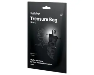 Satisfyer Treasure Bag L - diszkrét tároló táska - közepes (fekete) - Image 3