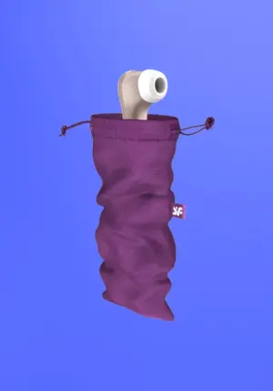 Satisfyer Treasure Bag L - diszkrét tároló táska - közepes (lila)