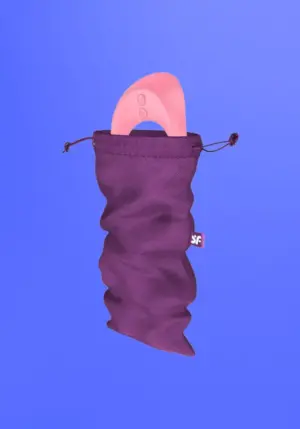 Satisfyer Treasure Bag - diszkrét tároló táska - közepes (lila)