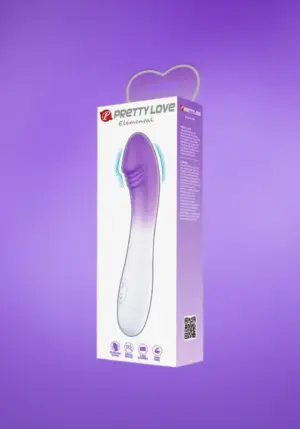 Prety Love Elemental - G-pont vibrátor (lila/fehér)
