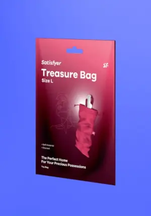 Satisfyer Treasure Bag L - diszkrét tároló táska - nagy (pink)