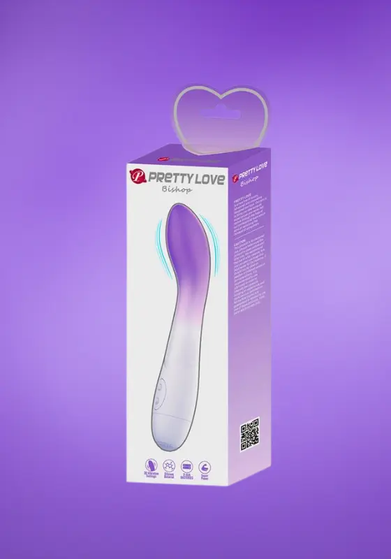 Pretty Love Bishop - G-pont vibrátor (lila/fehér)