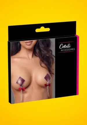 Cottelli - Mellbimbóékszer láncokkal és szatén masnival