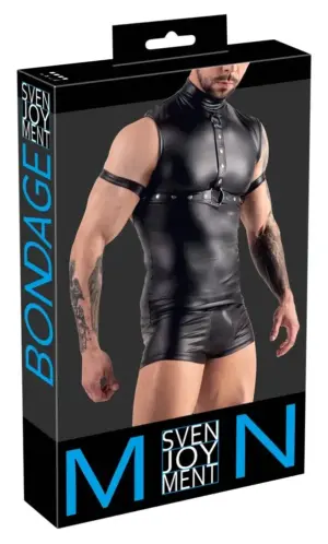 Svenjoyment - Bondage ujjatlan póló, karpánttal XL - Image 5