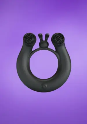 Pretty Love Dhalia - Vibrációs péniszgyűrű (fekete)