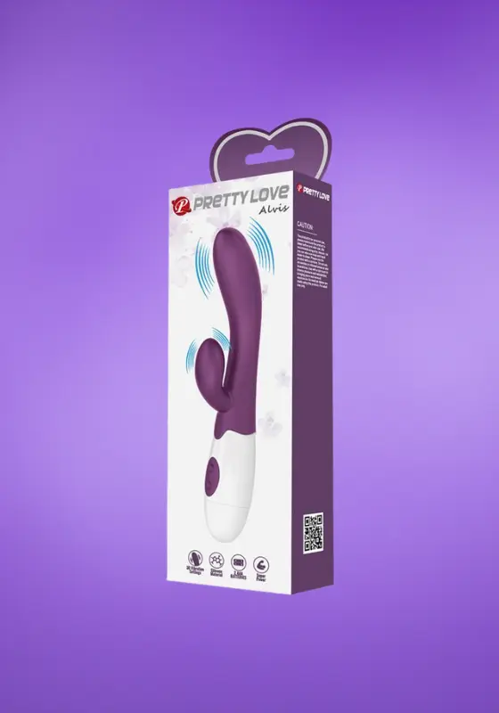 Pretty Love Alvis - Csiklóizgatós vibrátor (sötét lila)