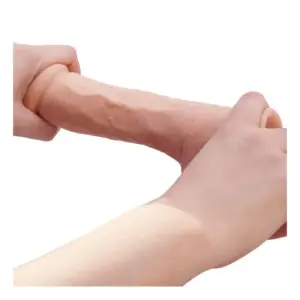 Baile Beautiful - Natúr dildó herékkel (22,2cm) - Image 5